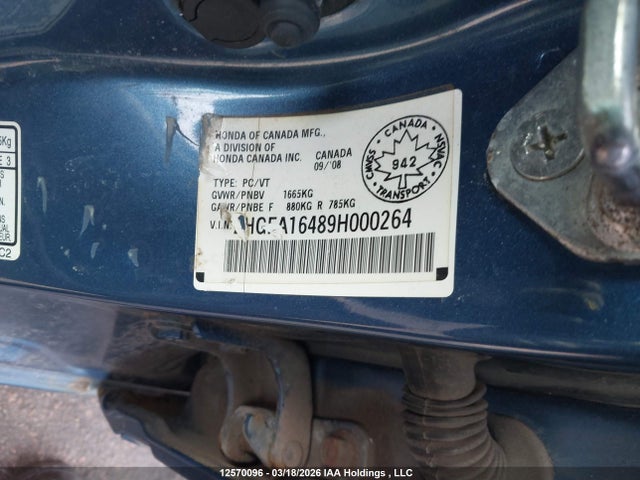 Продаж на аукціоні авто 2009 Honda Civic Dx-g, vin: 2HGFA16489H000264, номер лоту: 12570096