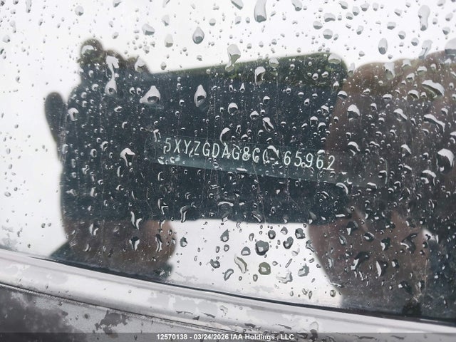 12570138 :رقم المزاد ، 5XYZGDAG8CG165962 vin ، 2012 Hyundai Santa Fe Gls مزاد بيع
