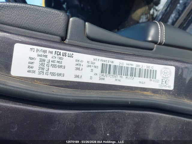 1C4RJFBT7FC757077 Jeep Grand Cherokee Limited