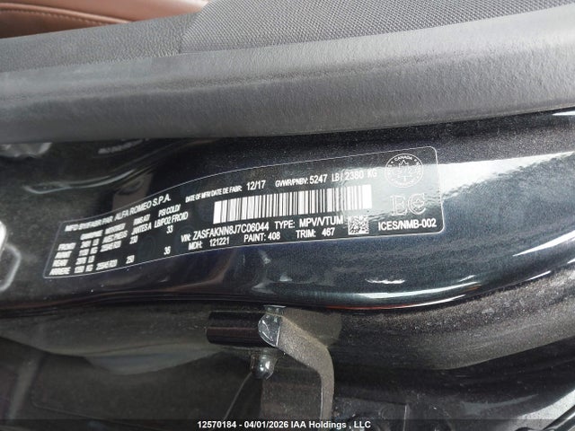 ZASFAKNN8J7C06044 Alfa Romeo STELVIO TI