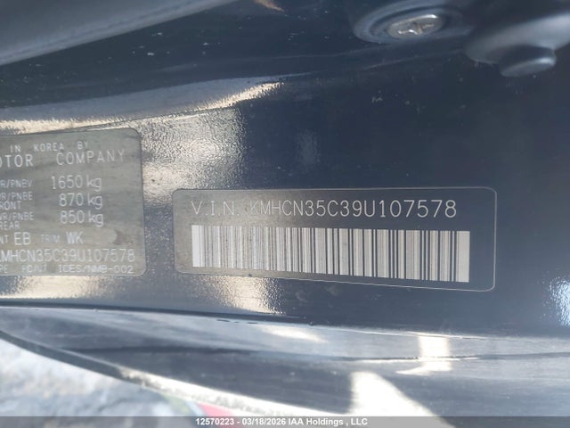Aukcja sprzedaży 2009 Hyundai Accent Se, vin: KMHCN35C39U107578, numer aukcji: 12570223