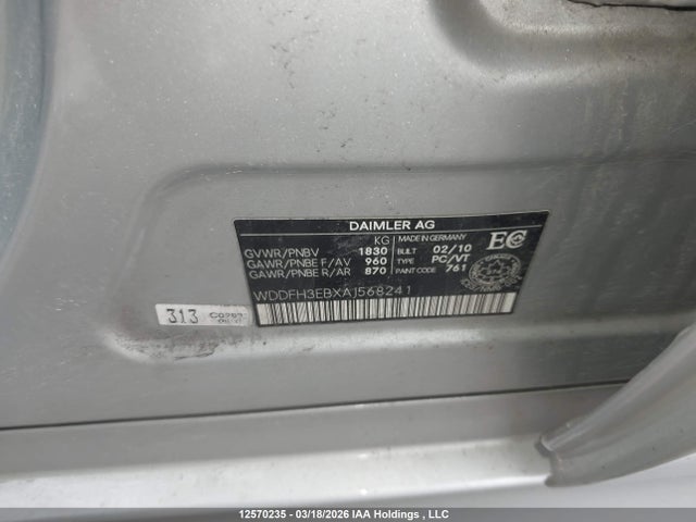 Продаж на аукціоні авто 2010 Mercedes-benz B 200 Turbo, vin: WDDFH3EBXAJ568241, номер лоту: 12570235
