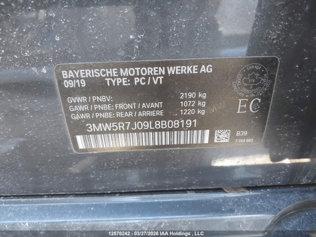 3MW5R7J09L8B08191 BMW 330i Xdrive