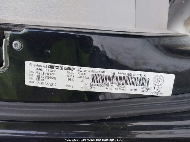 12570276 :رقم المزاد ، 2V8HW34X29R568705 vin ، 2009 Volkswagen Routan مزاد بيع