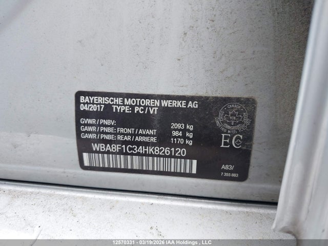 WBA8F1C34HK826120 BMW 328d Xdrive