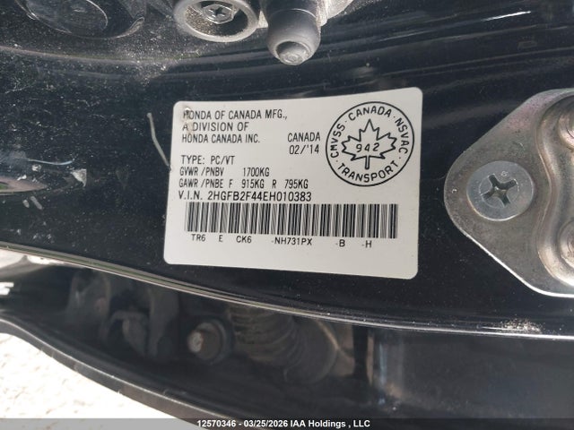 2HGFB2F44EH010383 Honda Civic Lx