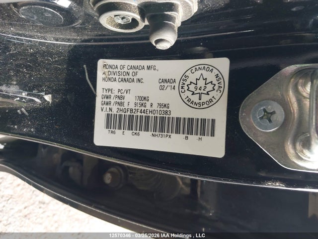 2HGFB2F44EH010383 Honda Civic Lx