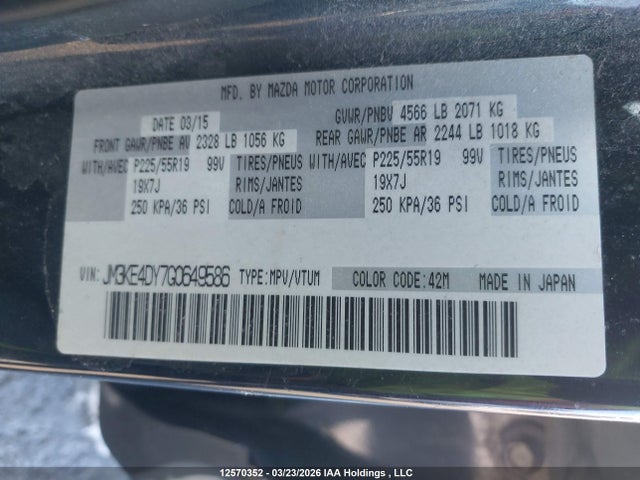 JM3KE4DY7G0649586 Mazda Cx -5 Gt 4dr Awd