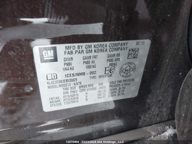 Buick Encore Premium 2014 KL4CJDSB3EB535829 Image 9