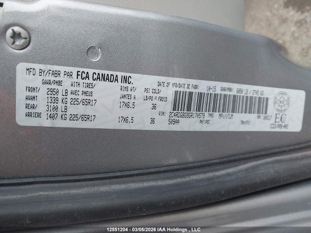 Aukcja sprzedaży 2016 Dodge Grand Caravan Se/sxt, vin: 2C4RDGBG9GR170579, numer aukcji: 12551204