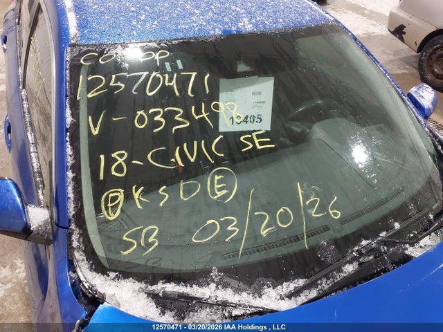 2018 Honda Civic Se მანქანა იყიდება აუქციონზე, vin: 2HGFC2F63JH033498, აუქციონის ნომერი: 12570471