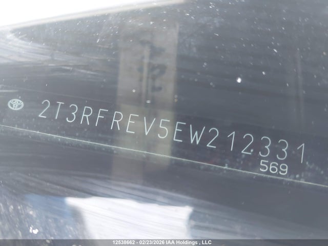 Aukcja sprzedaży 2014 Toyota Rav4 Xle, vin: 2T3RFREV5EW212331, numer aukcji: 12538662