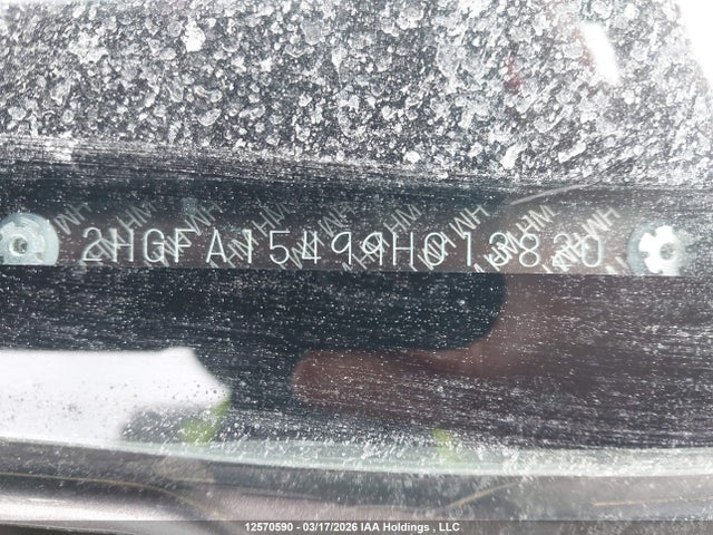2009 Honda Civic მანქანა იყიდება აუქციონზე, vin: 2HGFA15499H013820, აუქციონის ნომერი: 12570590