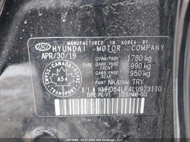 Продаж на аукціоні авто 2020 Hyundai Elantra, vin: KMHD84LF4LU923110, номер лоту: 12570659