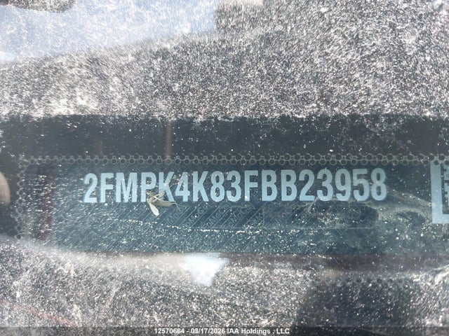 Продаж на аукціоні авто 2015 Ford Edge Titanium, vin: 2FMPK4K83FBB23958, номер лоту: 12570664