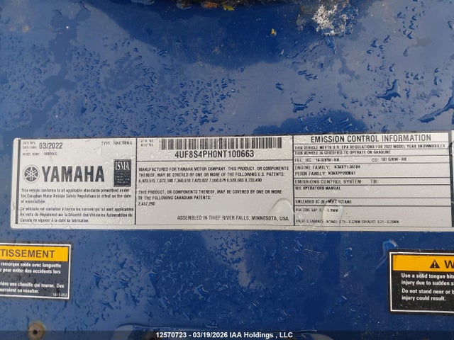 Yamaha Viper 2022 4UF8S4PH0NT100663 Image 9