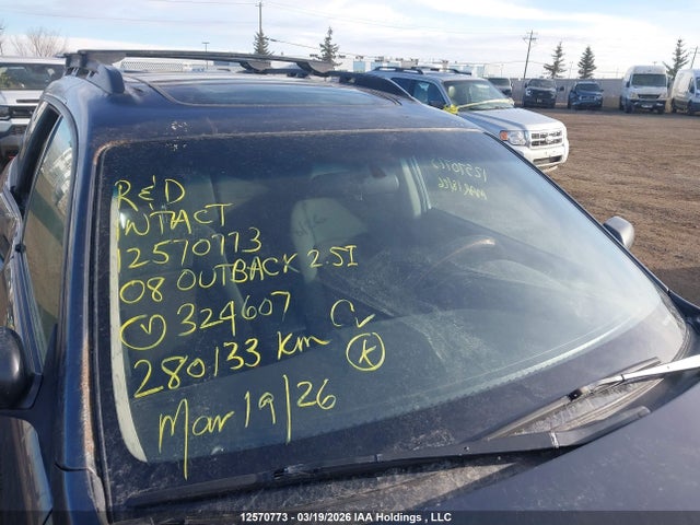 Продажа на аукционе авто 2008 Subaru Outback 2.5i, vin: 4S4BP61C387324607, номер лота: 12570773