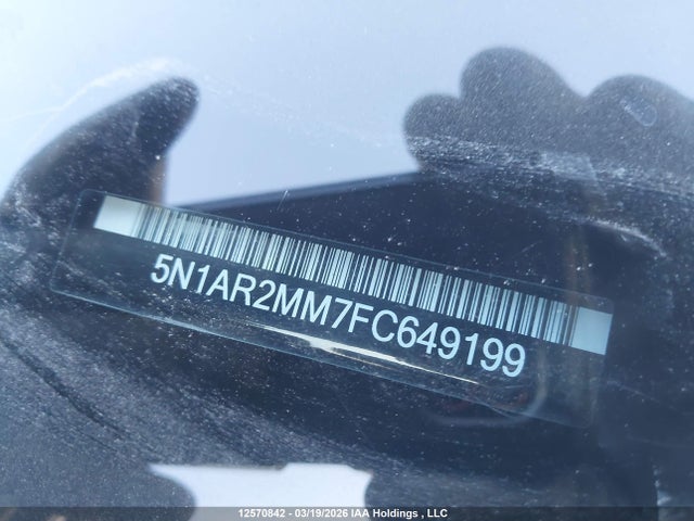 Aukcja sprzedaży 2015 Nissan Pathfinder Platinum/s/sl/sv, vin: 5N1AR2MM7FC649199, numer aukcji: 12570842