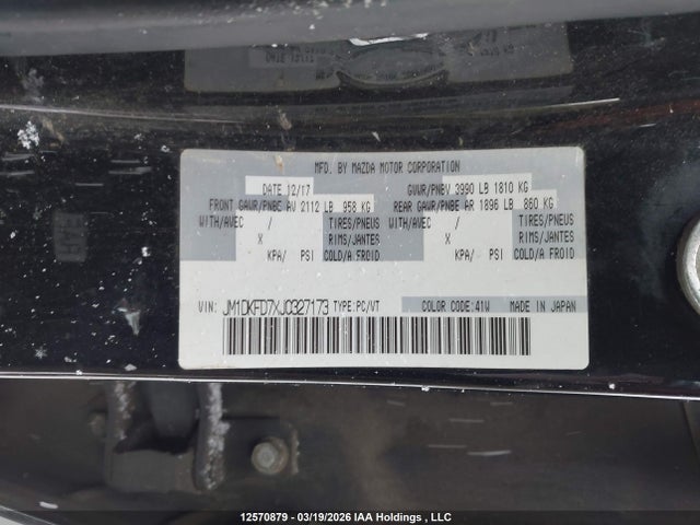 Продаж на аукціоні авто 2018 Mazda Cx-3 Grand Touring, vin: JM1DKFD7XJ0327173, номер лоту: 12570879