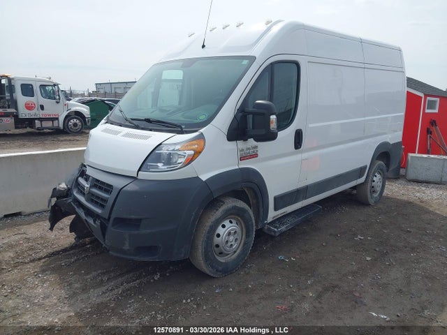 2016 Ram Promaster 2500 High Roof მანქანა იყიდება აუქციონზე, vin: 3C6TRVCG8GE128777, აუქციონის ნომერი: 12570891