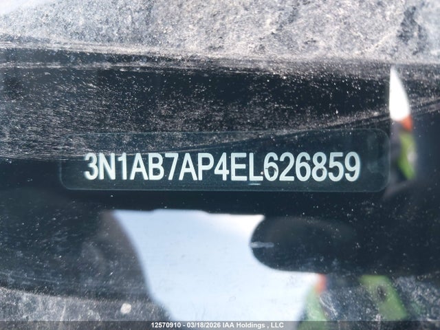 3N1AB7AP4EL626859 Nissan Sentra 1.8 S/1.8 Sl/1.8 Sr/1.8 Sv
