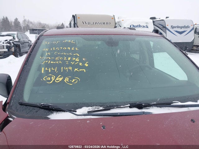 12570922 :رقم المزاد ، 2C4RDGBGXKR502876 vin ، 2019 Dodge Grand Caravan Cvp/sxt مزاد بيع