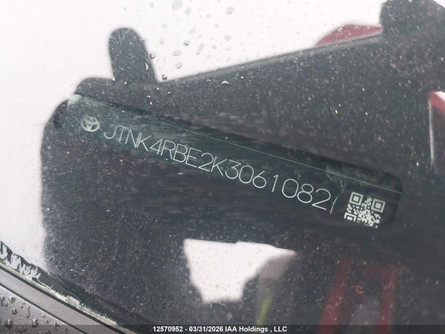2019 Toyota Corolla მანქანა იყიდება აუქციონზე, vin: JTNK4RBE2K3061082, აუქციონის ნომერი: 12570952