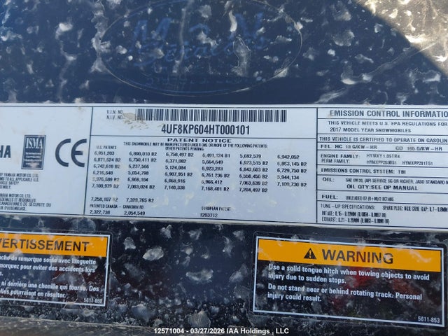 4UF8KP604HT000101 Yamaha Viper