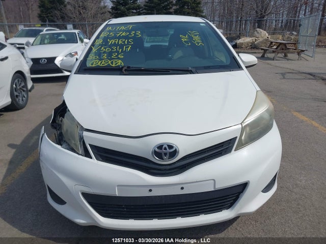 2012 Toyota Yaris მანქანა იყიდება აუქციონზე, vin: JTDKTUD33CD503417, აუქციონის ნომერი: 12571033