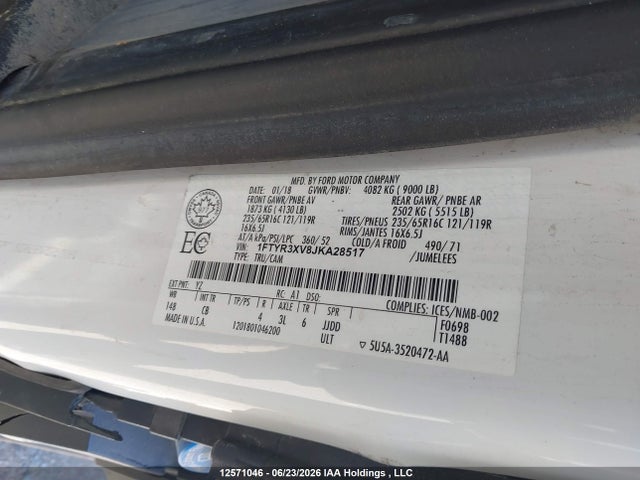 Ford Transit-250 2018 1FTYR3XV8JKA28517 Image 21