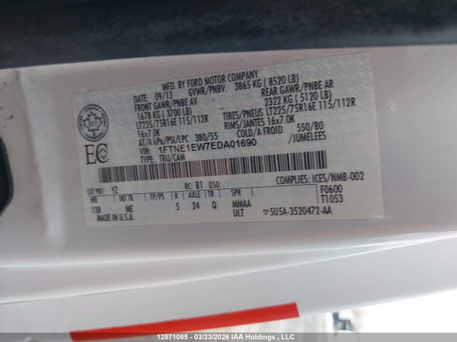 1FTNE1EW7EDA01690 Ford E-150 Commercial