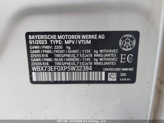 Aukcja sprzedaży 2023 Bmw X1 Xdrive28i, vin: WBX73EF0XP5W32384, numer aukcji: 12571100