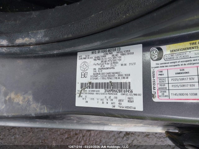 2011 Ford Fusion Se მანქანა იყიდება აუქციონზე, vin: 3FAHP0HA2BR169456, აუქციონის ნომერი: 12571214