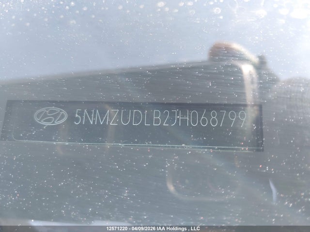 5NMZUDLB2JH068799 Hyundai Santa Fe Sport 2.4 Se