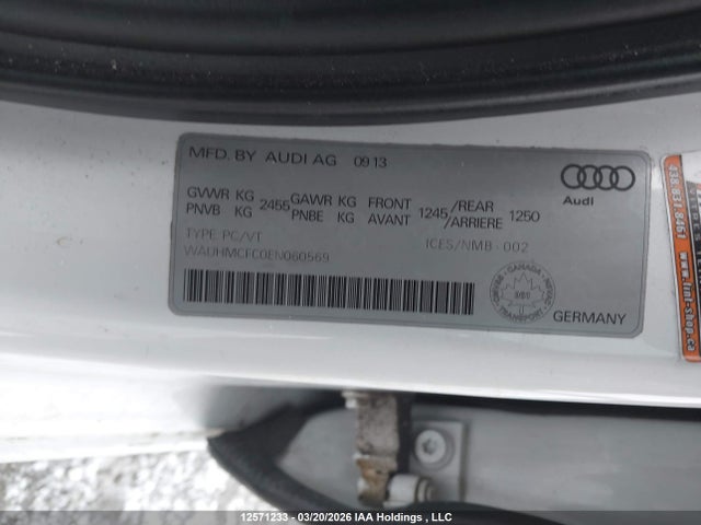WAUHMCFC0EN060569 Audi A6