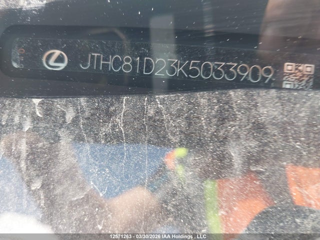 Aukcja sprzedaży 2019 Lexus Is 300 300, vin: JTHC81D23K5033909, numer aukcji: 12571263