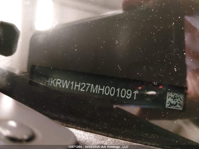 12571264 :رقم المزاد ، 2HKRW1H27MH001091 vin ، 2021 Honda Cr-v Lx مزاد بيع