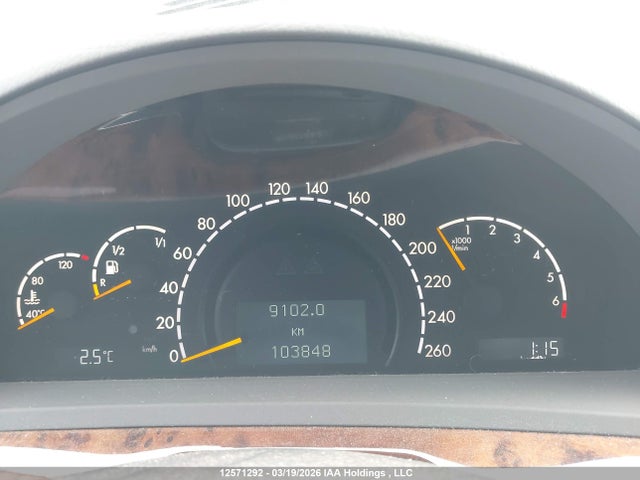 12571292 :رقم المزاد ، WDBNG75J33A330627 vin ، 2003 Mercedes-benz S 500 مزاد بيع