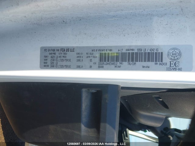 3C6URVJG4HE540512 RAM Promaster 3500 High Roof