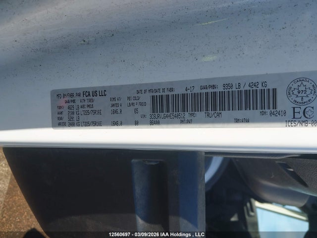 3C6URVJG4HE540512 RAM Promaster 3500 High Roof