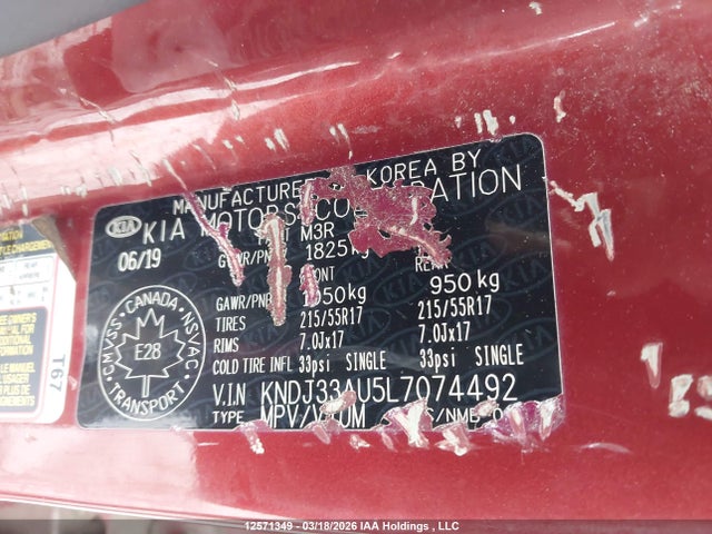 KNDJ33AU5L7074492 KIA SOUL EX