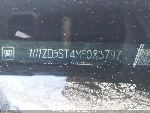 12571350 :رقم المزاد ، 1G1ZD5ST4MF083797 vin ، 2021 Chevrolet Malibu Lt مزاد بيع