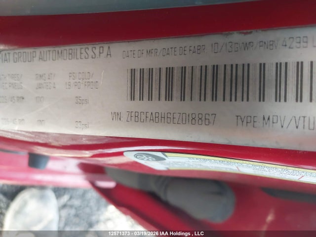 Fiat 500l Easy 2014 ZFBCFABH6EZ018867 Image 9