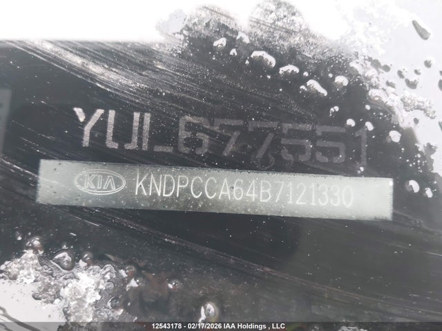 12543178 :رقم المزاد ، KNDPCCA64B7121330 vin ، 2011 Kia Sportage Sx مزاد بيع