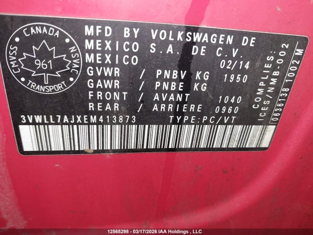 3VWLL7AJXEM413873 Volkswagen Jetta 2.0 Tdi Highline/2.0 Tdi Trendline+