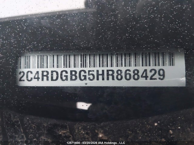 Продаж на аукціоні авто 2017 Dodge Grand Caravan Se, vin: 2C4RDGBG5HR868429, номер лоту: 12571404