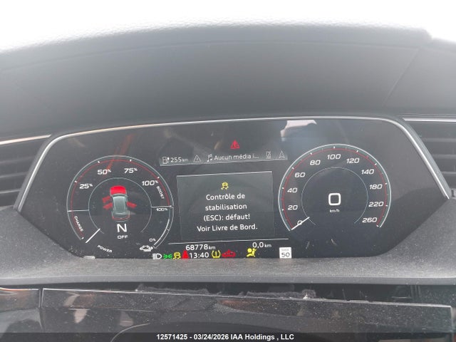 2023 Audi E-tron Chronos მანქანა იყიდება აუქციონზე, vin: WA1VAAGE1PB025654, აუქციონის ნომერი: 12571425