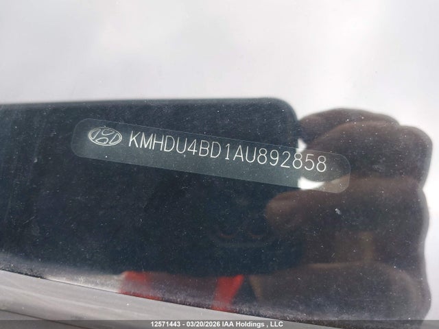 12571443 :رقم المزاد ، KMHDU4BD1AU892858 vin ، 2010 Hyundai Elantra مزاد بيع
