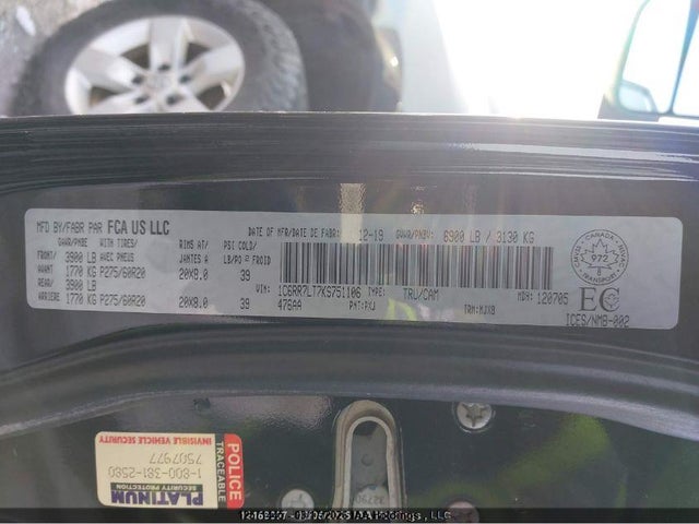RAM 1500 Classic Slt 2019 1C6RR7LT7KS751106 Image 9