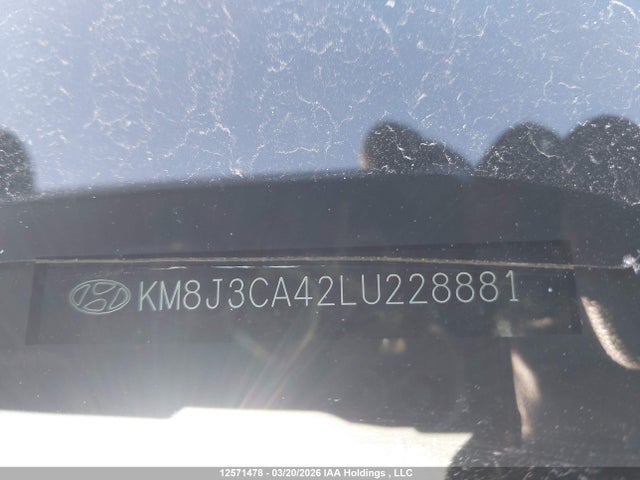 12571478 :رقم المزاد ، KM8J3CA42LU228881 vin ، 2020 Hyundai Tucson Preferred Awd مزاد بيع